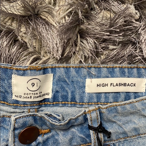 HIGH-WAIST JEAN SHORTS - COTTON ON - Picture 3 of 3